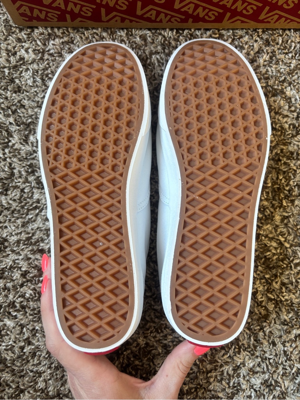 Vans White Canvas Low-Top Sneakers - Men's - Picture 5 of 6